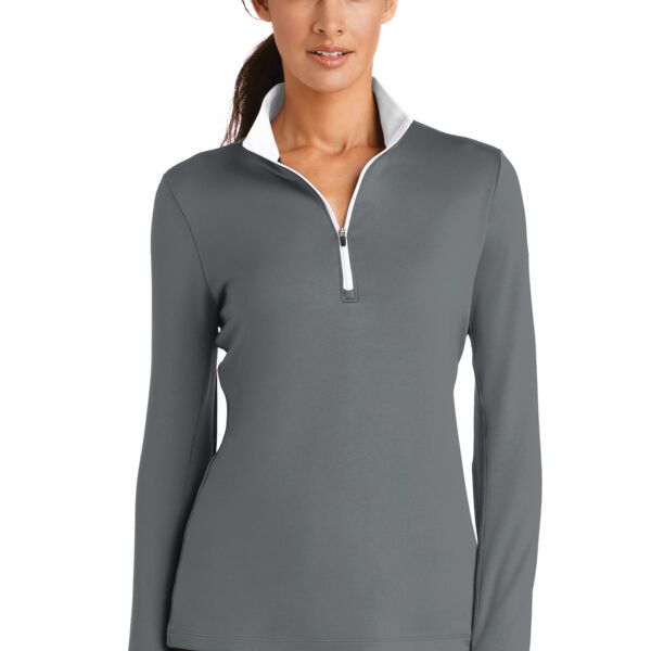 SEW N STITCHES - Ladies Dri FIT Stretch 1/2 Zip Cover Up Thumbnail