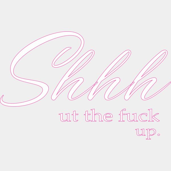 SSSShut the fuk up in white Thumbnail